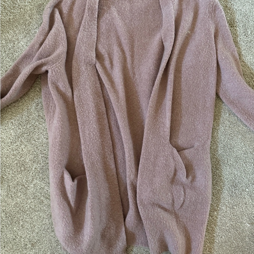 Madewell Dusty Pink Open Cardigan